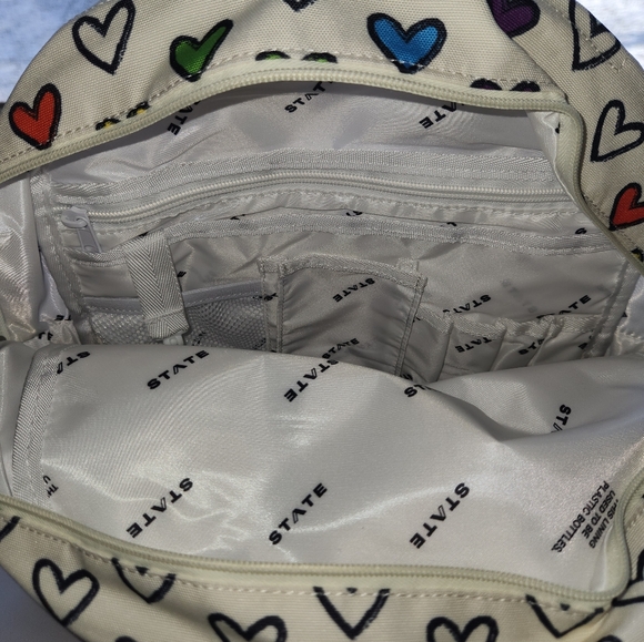 NWT State Kane Kids Travel Backpack with hearts - Picture 6 of 7
